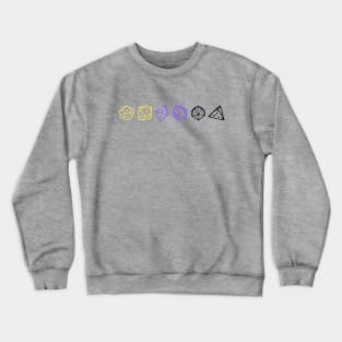 Non-binary DND Dice Set Crewneck Sweatshirt